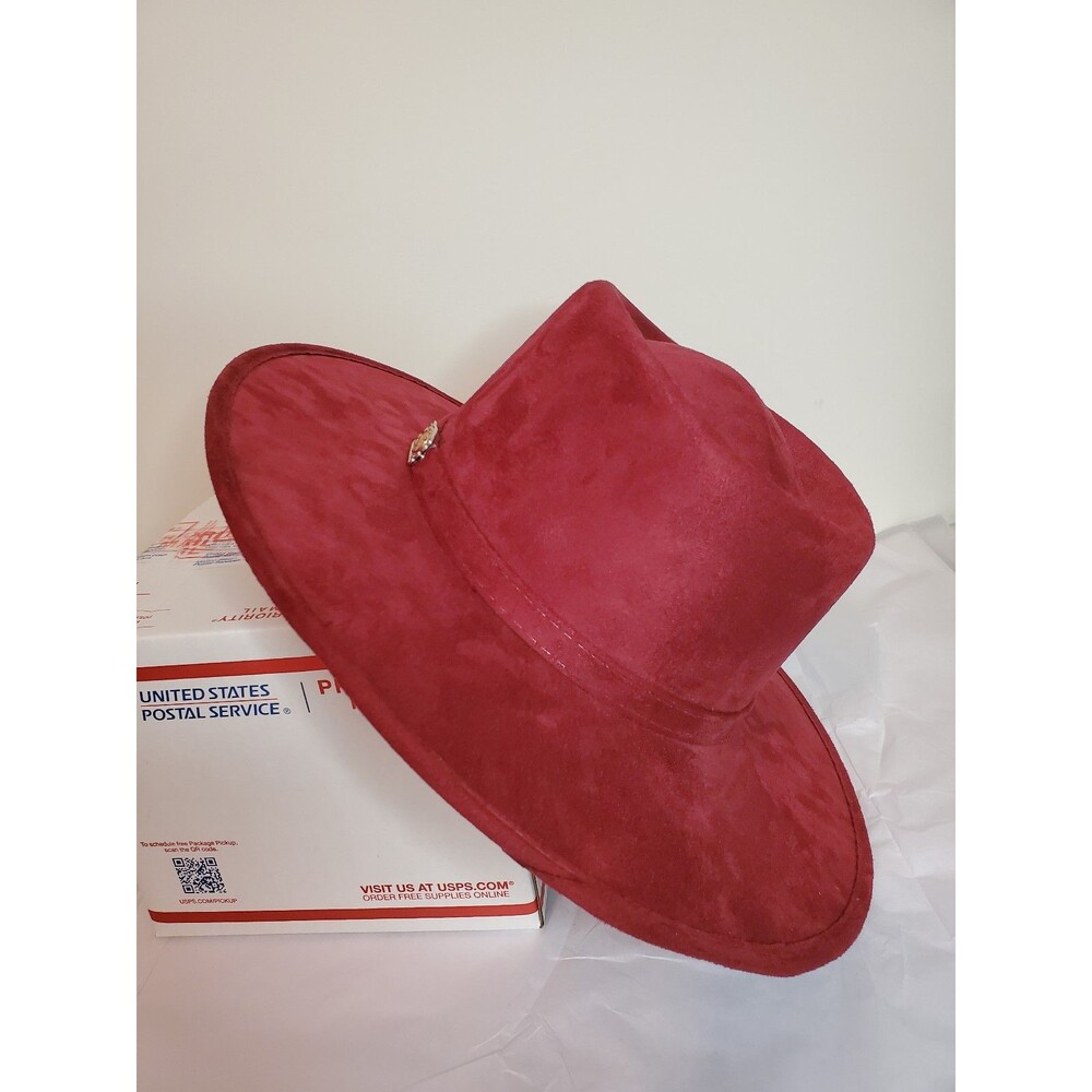 El Mayor Red Velvet Hat View 2
